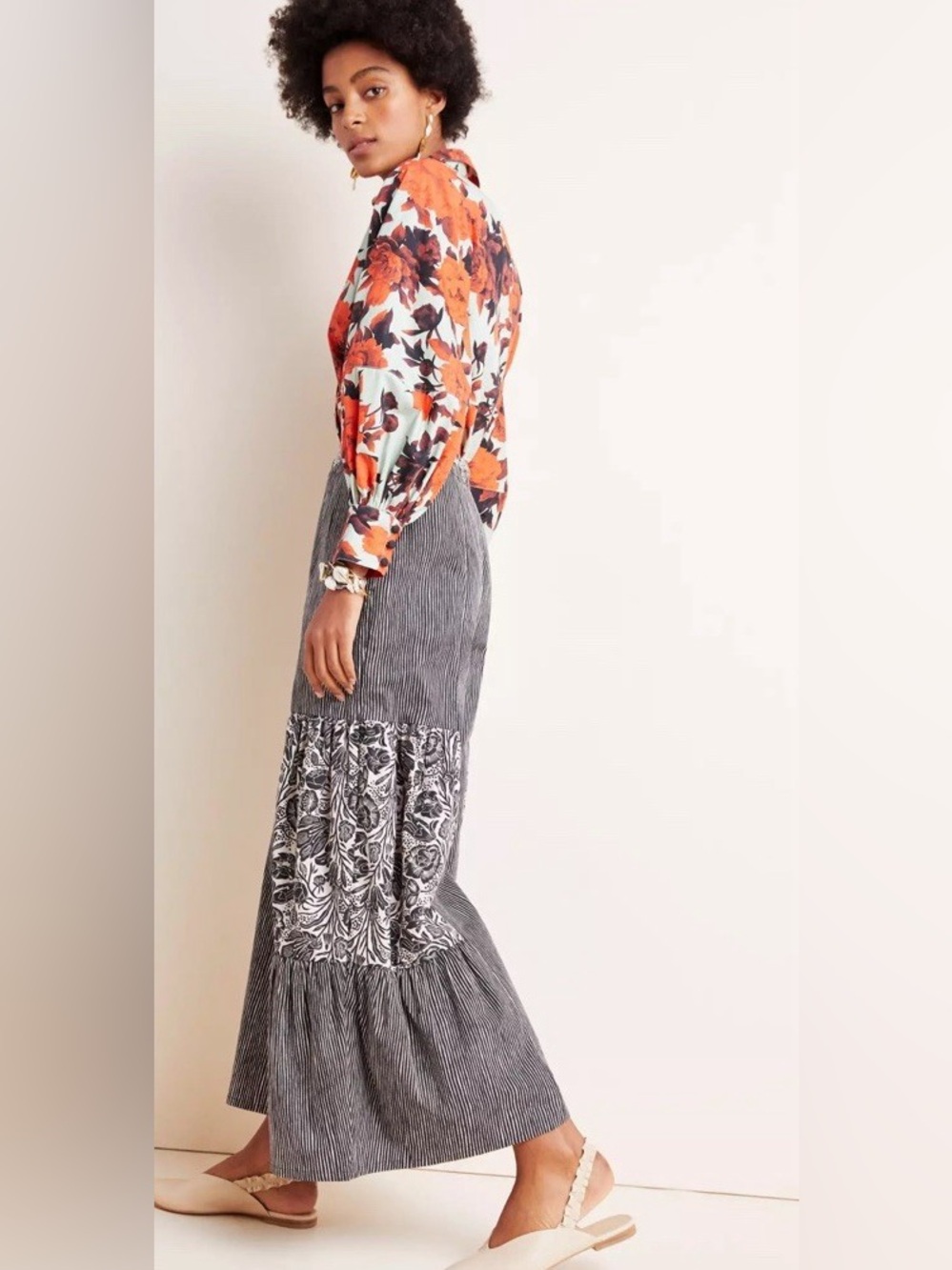 Anthropologie Bloomingprint Wide Leg Pants - Picture 2 of 7